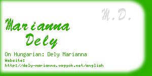 marianna dely business card